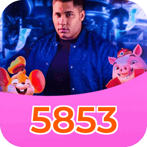 Interface do aplicativo 5853 mostrando jogos disponíveis no iOS e Android